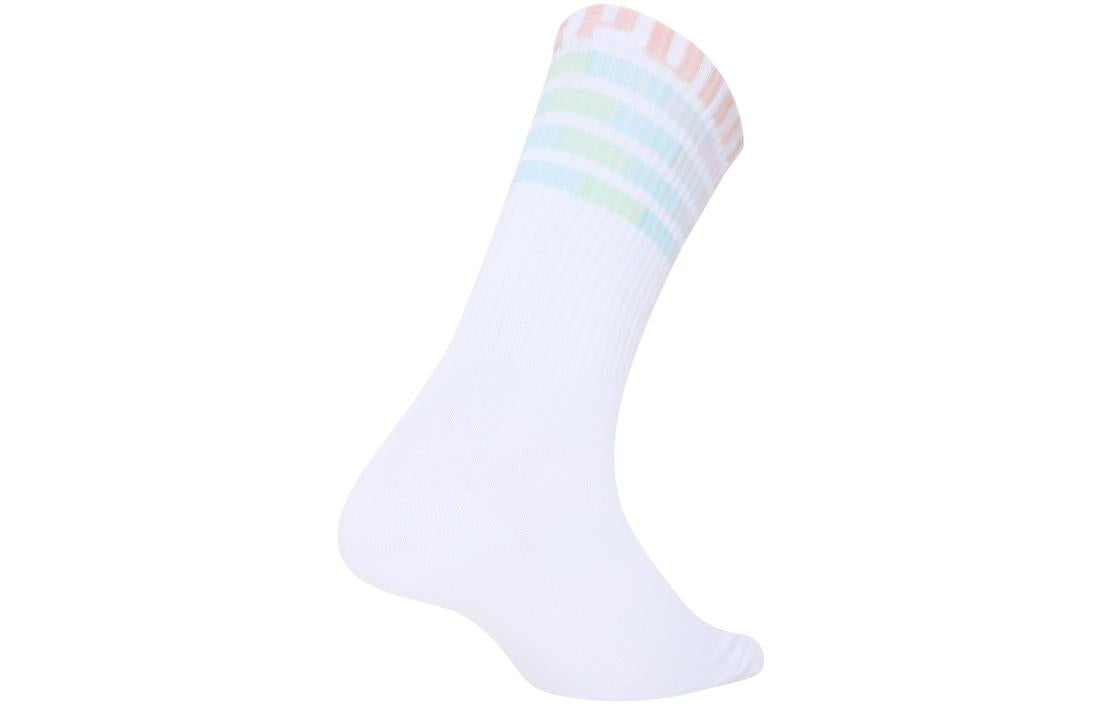 PUMA 3 Pack Seasonal Crew Socks 'White Pink' 935100-06