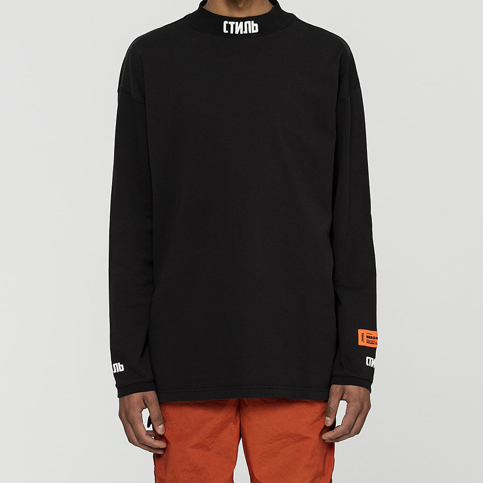 HERON PRESTON Unisex Printing Embroidery Swea Black HMAB007F196000160401