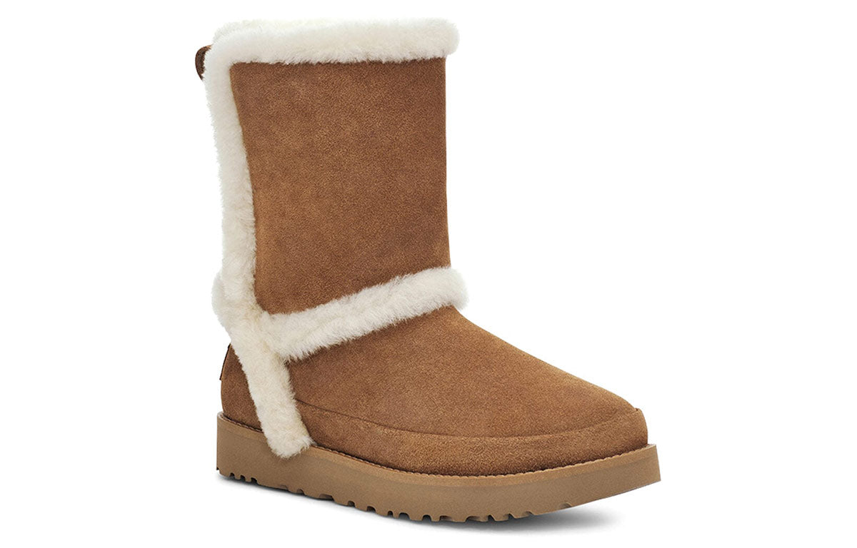 (WMNS) UGG Classic Short Fluff Spill Seam 1112500-CHE