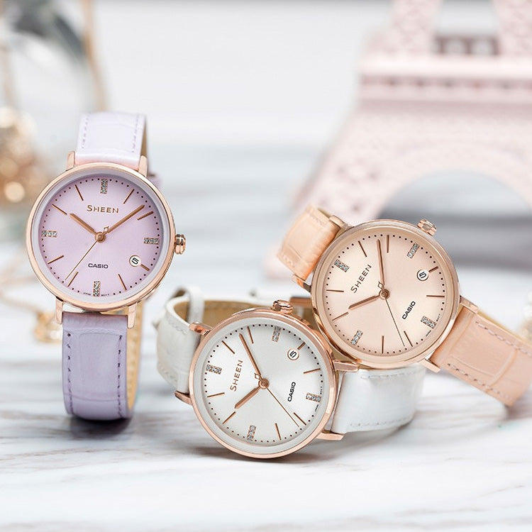 Casio Sheen Elegant Analog Watch 'Pink Gold' SHE-4048PGL-6A