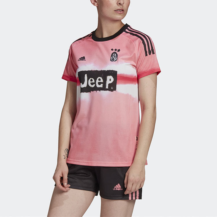 adidas x Human Race Crossover AU Player Edition 20-21 Season Juventus Jersey Pink GJ9096