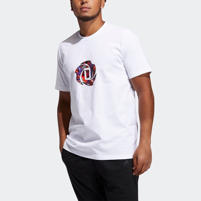adidas Mic Rose Tee Basketball Sports Short Sleeve White GQ1361