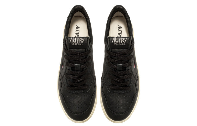 Autry Medalist Goat Leather Low 'Black' AULM-GG05