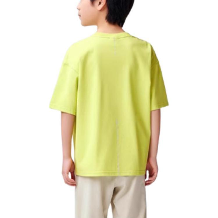 (GS) ASICS Multi-Logo T-Shirt 'Yellow White' 332241173095-752