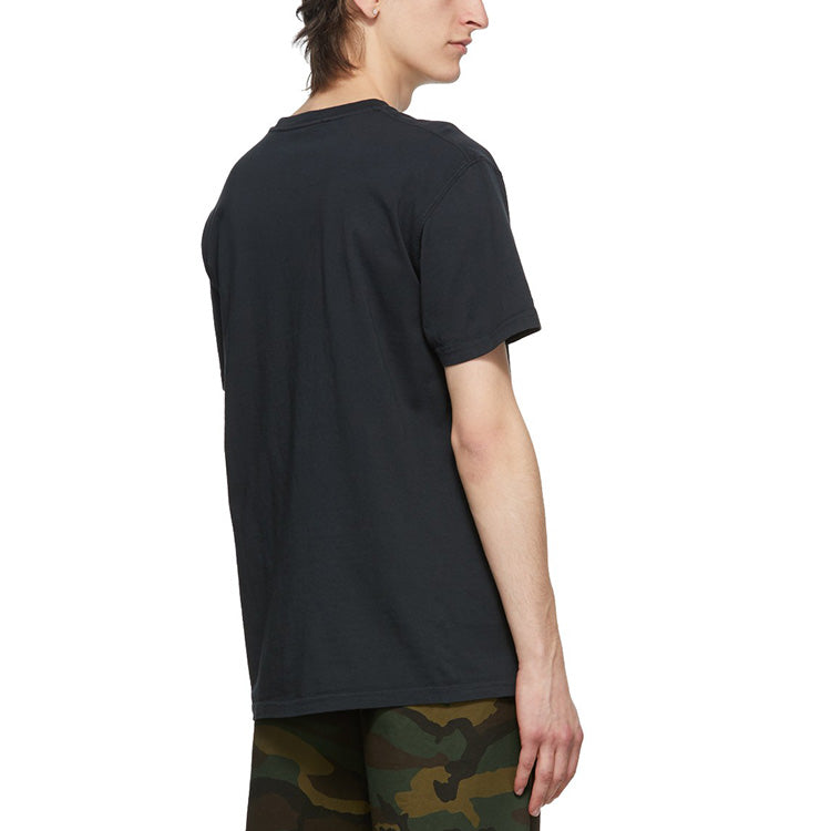 NOAH Pocket Tee Washed Short Sleeve Unisex Black NOAH-SS19-009
