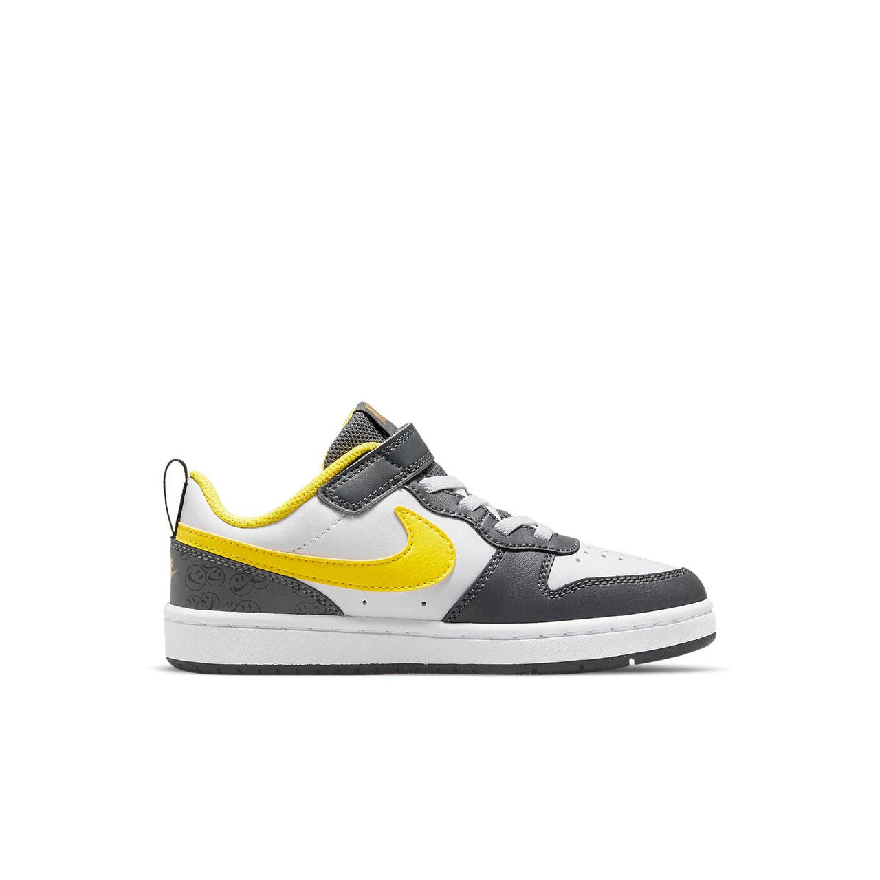 (PS) Nike Court Borough Low 2 SE 'White Gray Yellow' DO6689-100