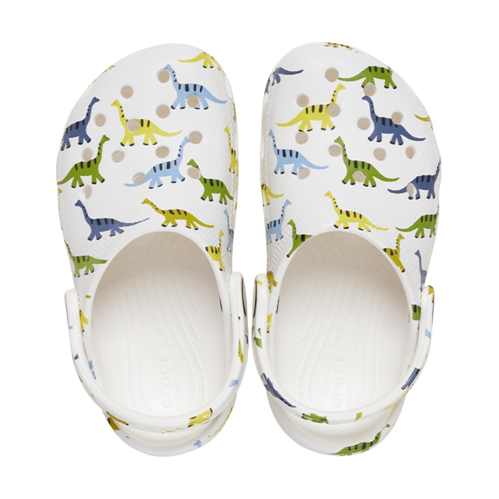 (GS) Crocs Classic Character Print Clogs 'White' 209697-9DH