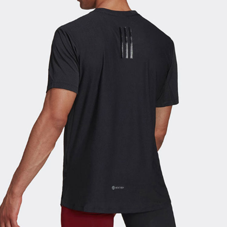 adidas Sports Training Casual Round Neck Short Sleeve Black HC4230