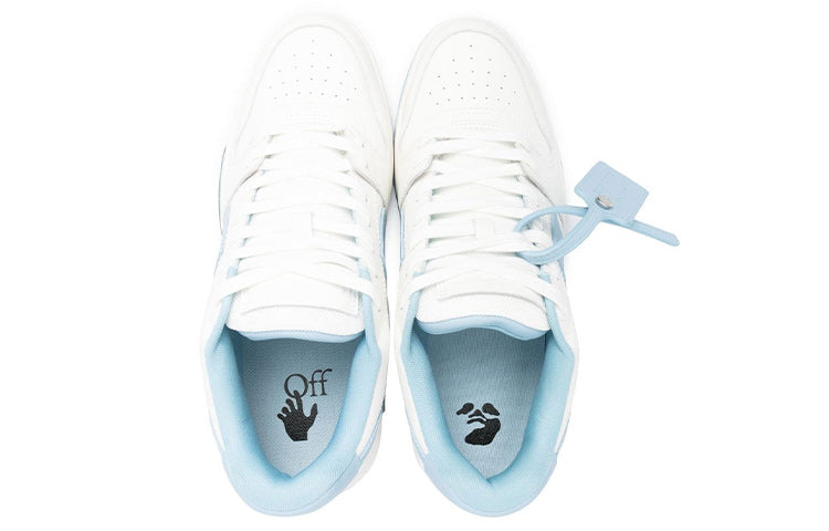 Off-White Out Of Office Leather Sneakers 'White Blue' OMIA189C99LEA0040140