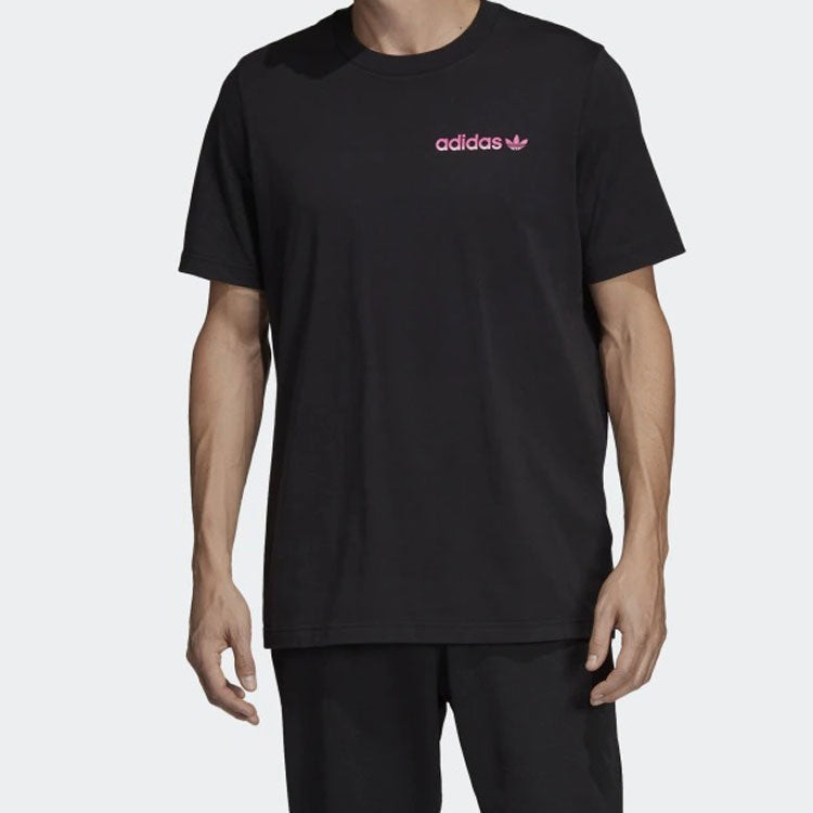 adidas originals Tropical Tee Printing Short Sleeve Black DV2057
