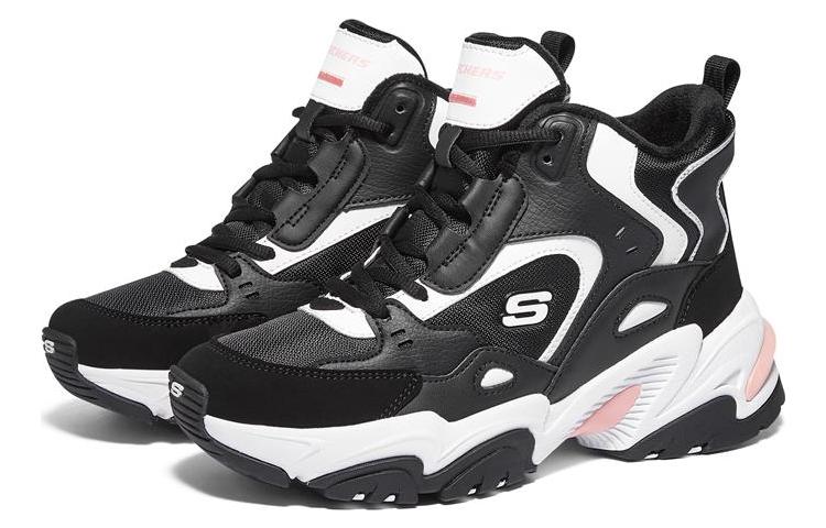 (WMNS) Skechers Stamina V2 'Black White' 167270-BKW