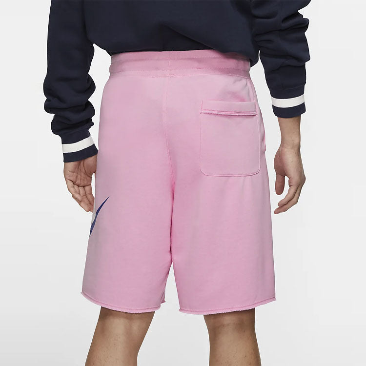 Nike Swoosh Logo Loose Breathable Running Sports Shorts Pink AR2376-629