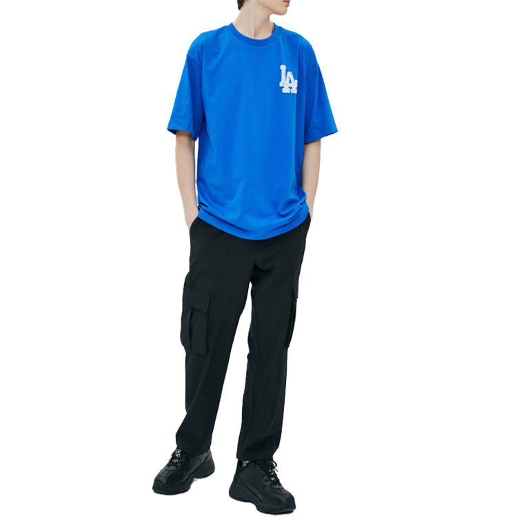 MLB Loose Graffiti Sports Short Sleeve Unisex Blue 31TS15031-07U