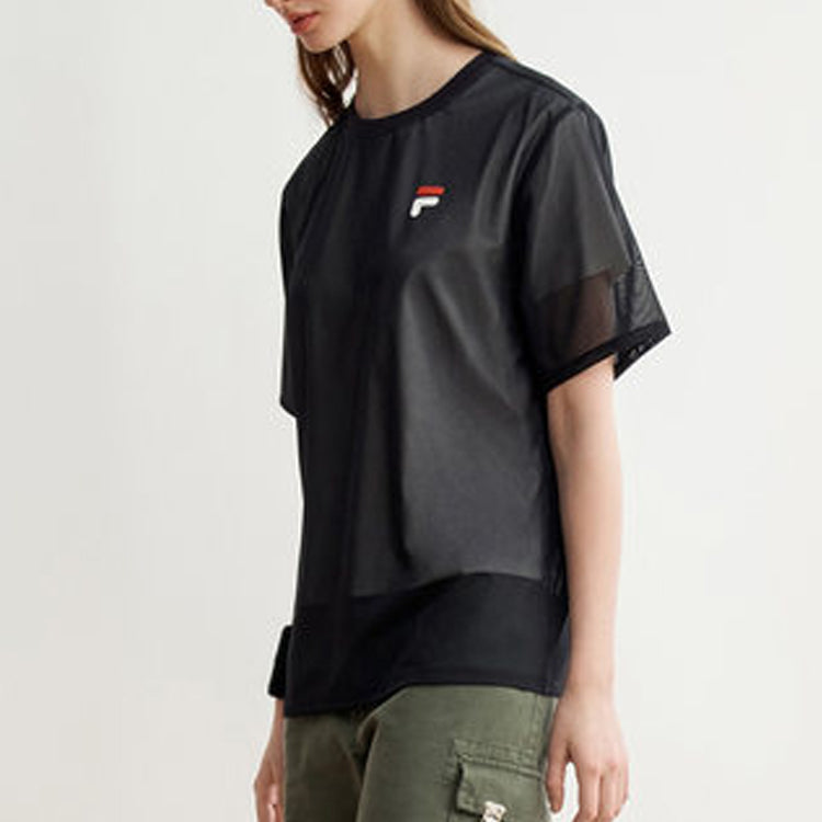 (WMNS) FILA Sports Short Sleeve Blue F11W028110F-NV