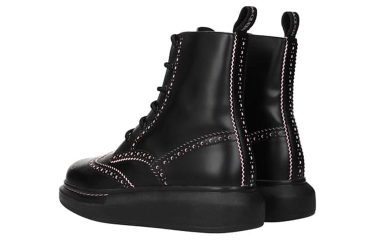 (WMNS) Alexander McQueen Hybrid Ankle Boots 'Core Black' 611703WHX5C1985