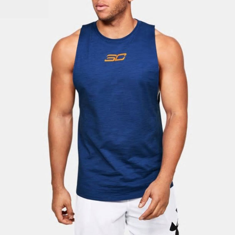 Under Armour SC30 Basketball Tank 'Blue Orange' 1351324-449