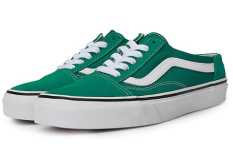 Vans Old Skool Mule Retro Low Tops Casual Skateboarding Shoes Unisex Green VN0A3MUS06A