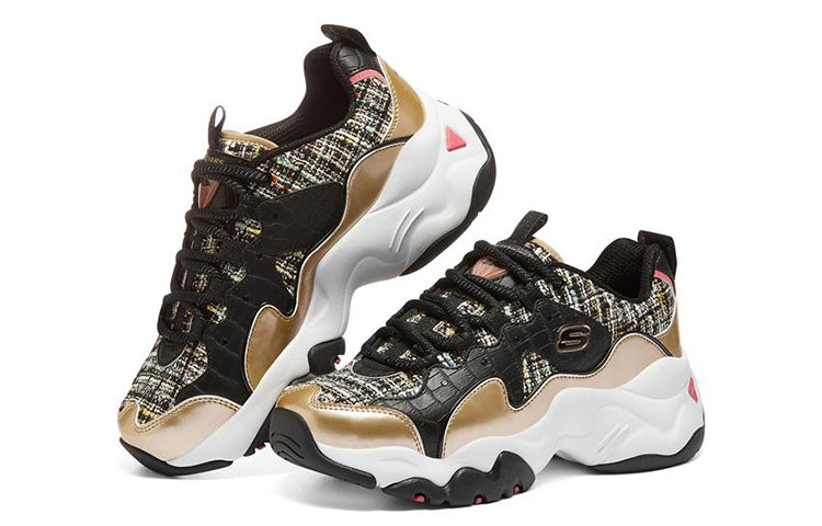 (WMNS) Skechers D'Lites 3.0 'Black Gold' 149912-BKGD