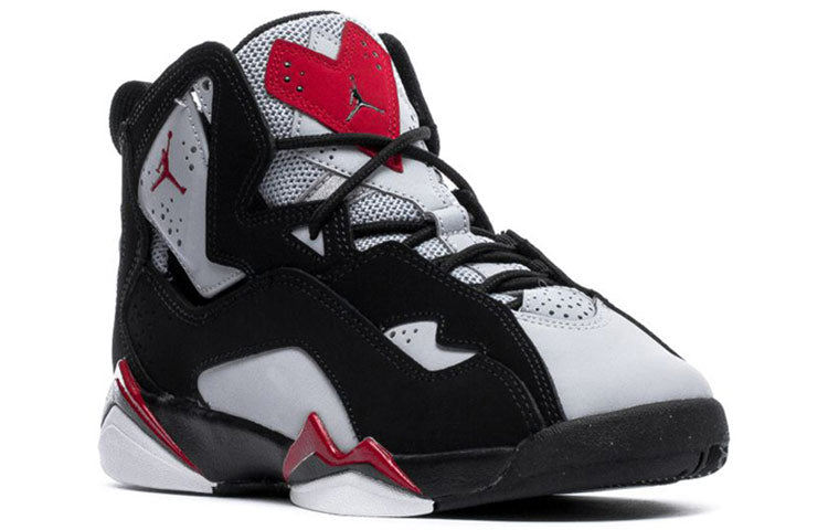 (GS) Air Jordan True Flight 'Black Red Grey' 343795-060