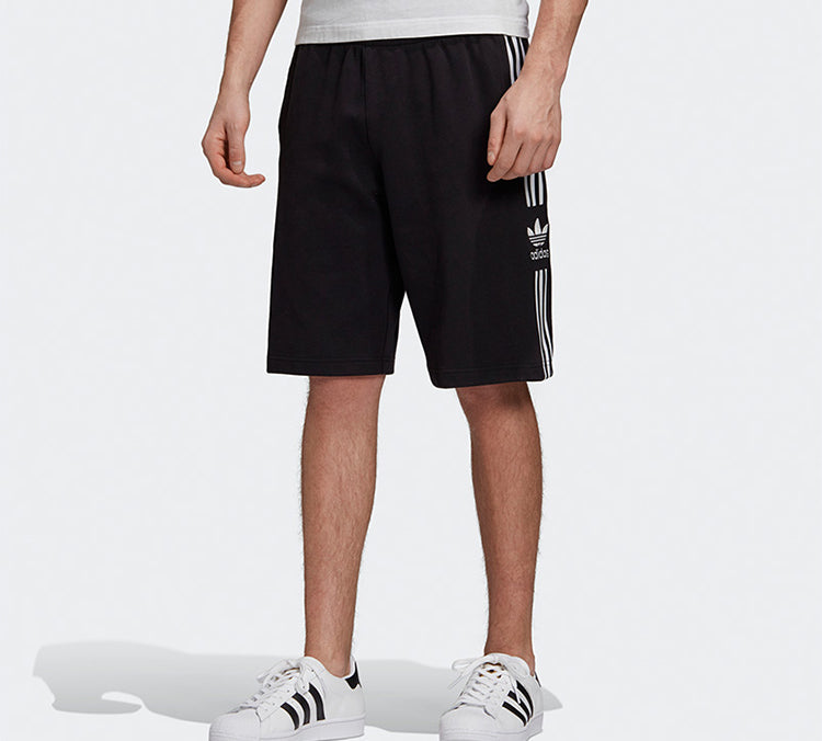 adidas originals Lockup Lng Short Side Stripe Sports Shorts Black FM9878