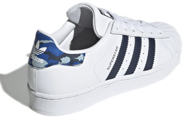 (GS) adidas originals Superstar J 'Blue White' EE7501