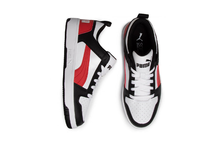 (GS) PUMA Rebound Layup Low SL Jr Sneakers Red/Black 370490-07