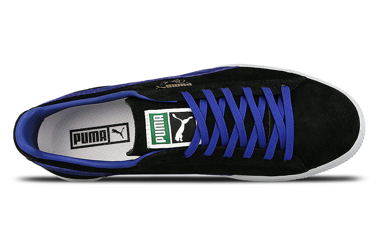 PUMA Clyde Black Blue Skateboarding Shoes 361466-02