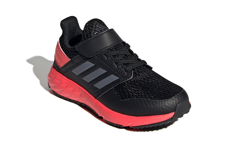 (GS) adidas Fortafaito Top Strap 'Black Red' FW7287