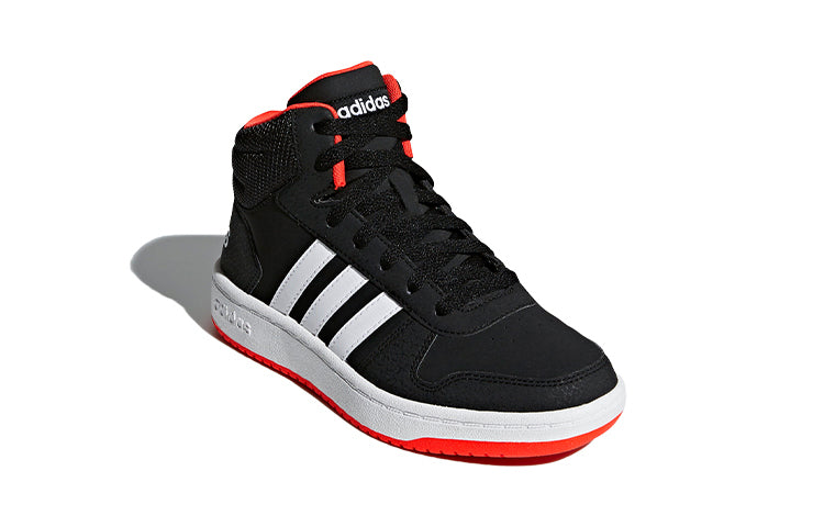 (PS) adidas Hoops 2.0 Mid J 'Black Hi-Res Red' B75743