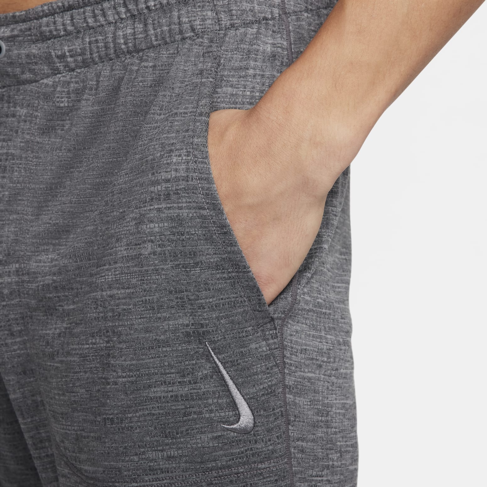 Nike Solid Mid-Waist Drawstring Joggers 'Grey' FB7783-065