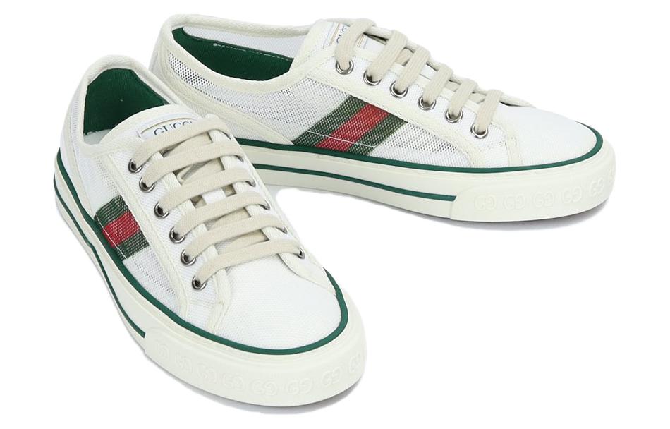 (WMNS) Gucci Tennis 1977 Low Top Sneaker 'White Green' 663578-2UX10-9070