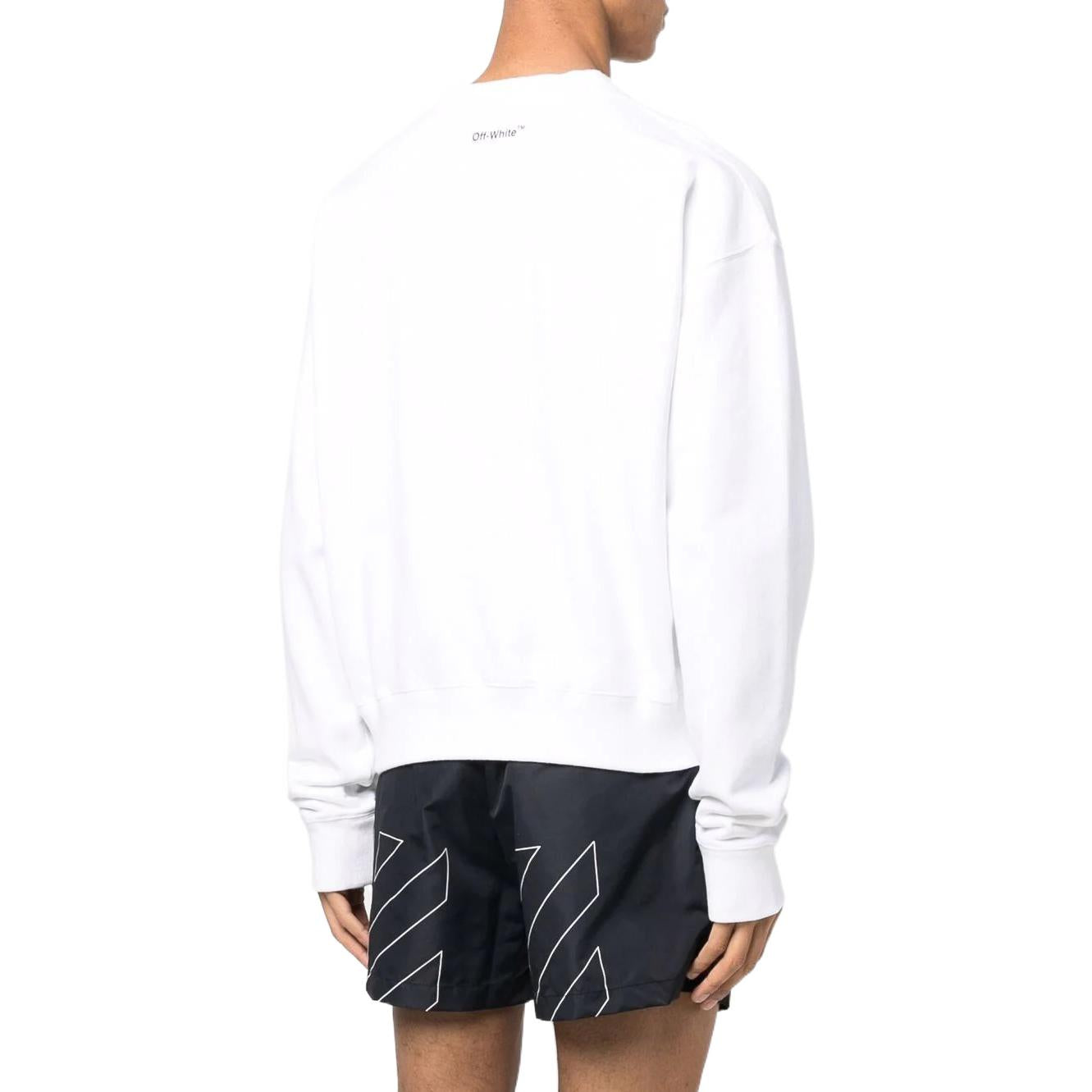 Men's Off-White Elizabeth Printing Long Sleeves White OMBA058C99FLE0030145