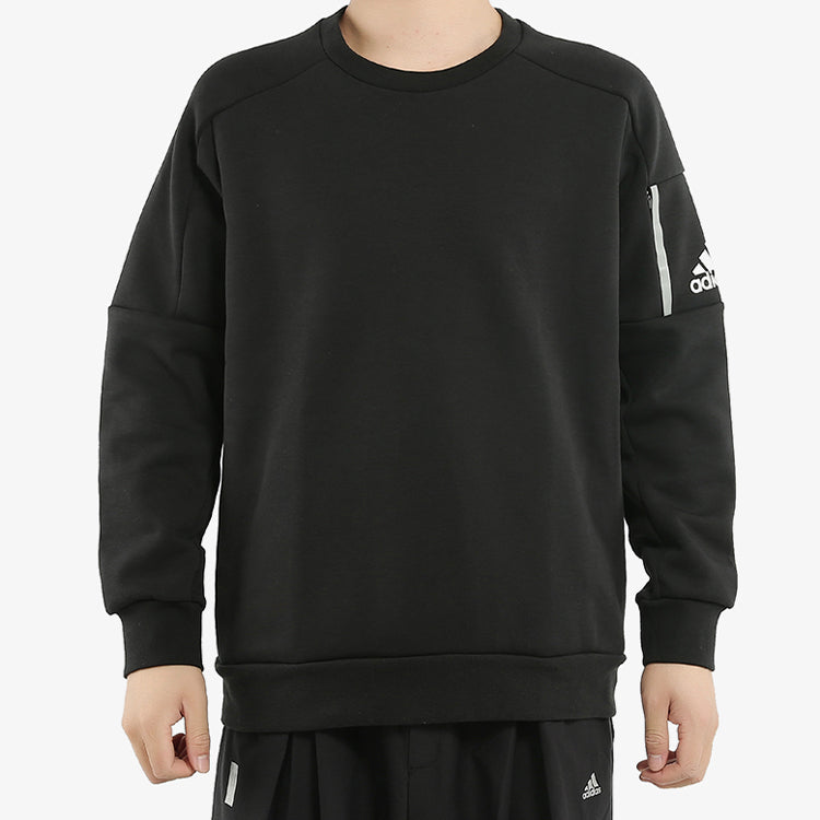 adidas Casual Running Sports Round Neck Pullover Black FJ0234