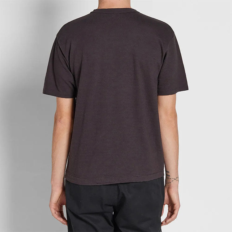 Men's HUMAN MADE Logo Embroidered Short Sleeve Black HM13TE013