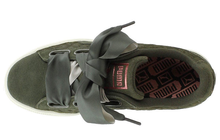 (WMNS) PUMA Suede Heart Quilt 'Olive Night' 365462-03