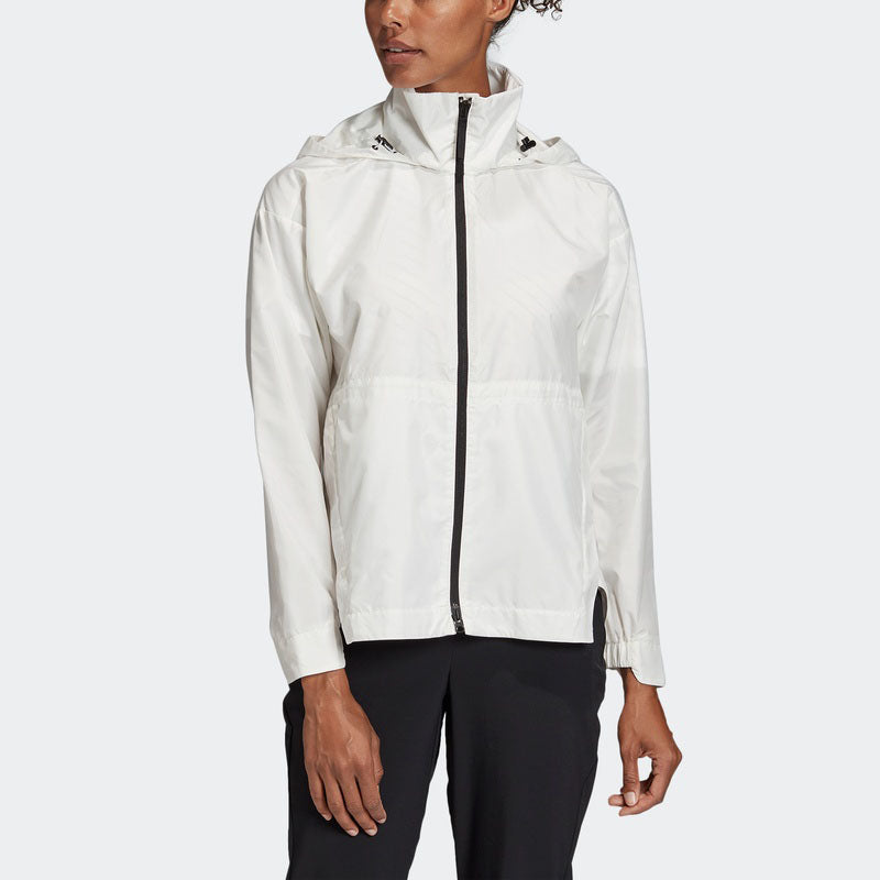 (WMNS) adidas Sports Hooded Jacket White FI0627