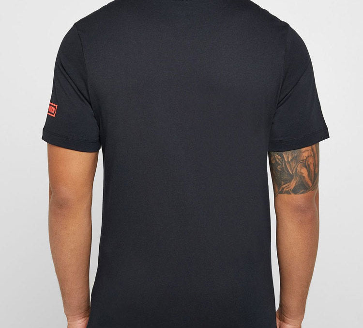 Air Jordan City Of Flight Flying Man Printing Short Sleeve Black AT9180-010
