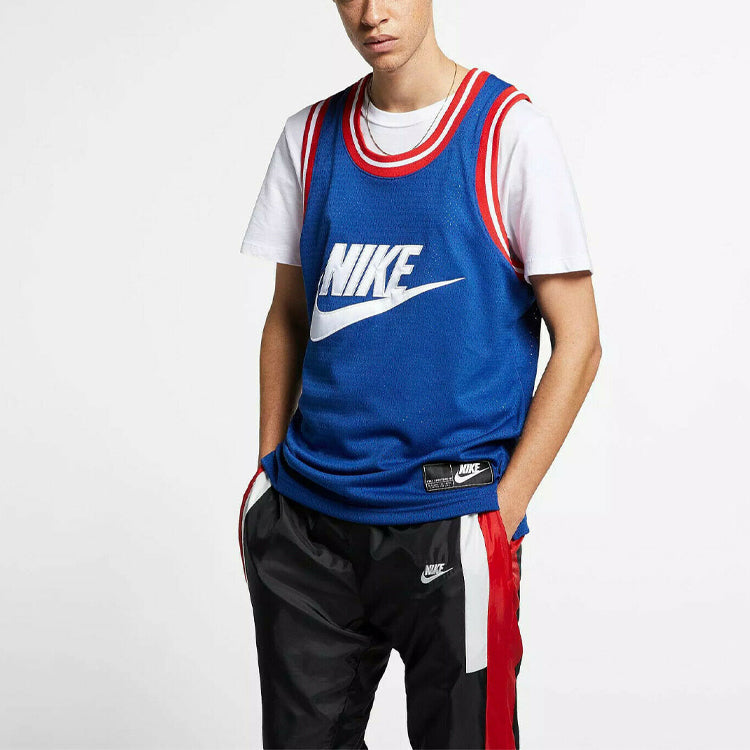 Nike Basketball Sports Mesh Vest Jersey Blue CT5605-438