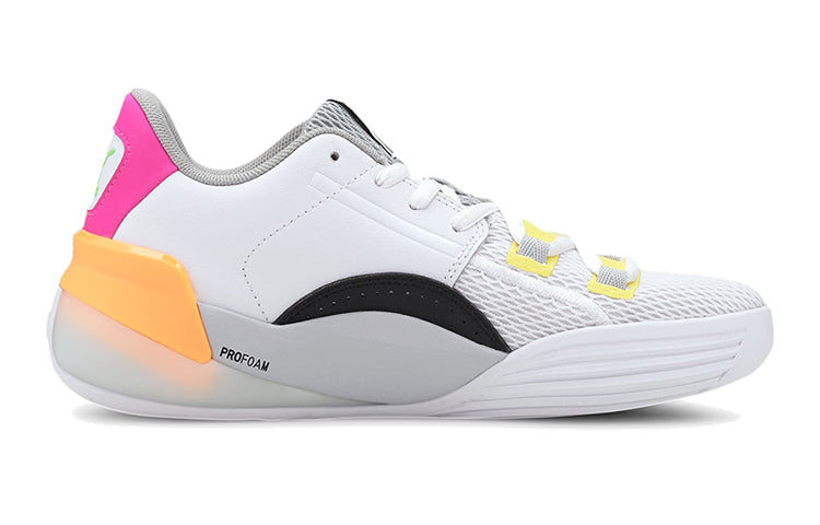 PUMA Clyde Hardwood Retro Fantasy 'White Pink Orange' 194165-01