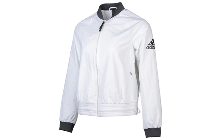 (WMNS) adidas Bomber Wv Fem Jacket White DW4553