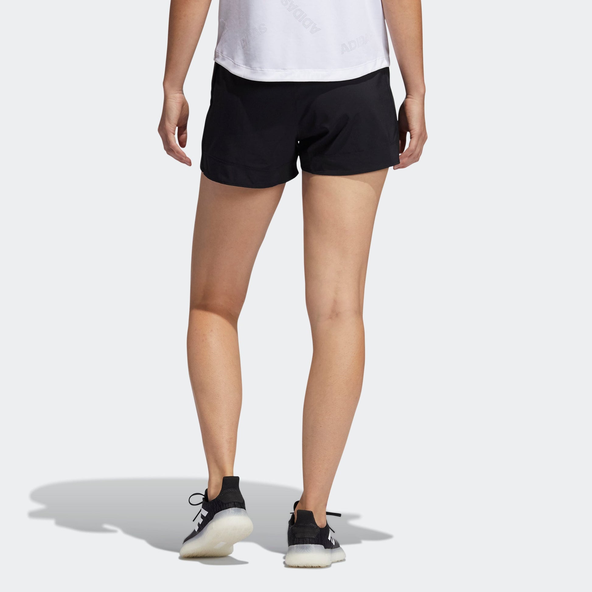(WMNS) adidas Elev Wvn Pacer Yoga Casual Sports Breathable Shorts Black GP4684