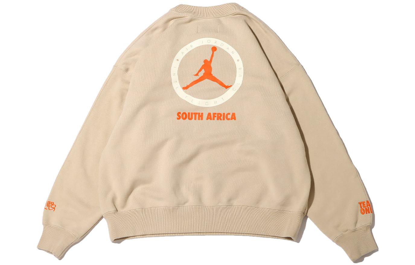 (WMNS) Air Jordan x Shelflife Crew-Neck Sweatshirt 'Tan' DV7014-206