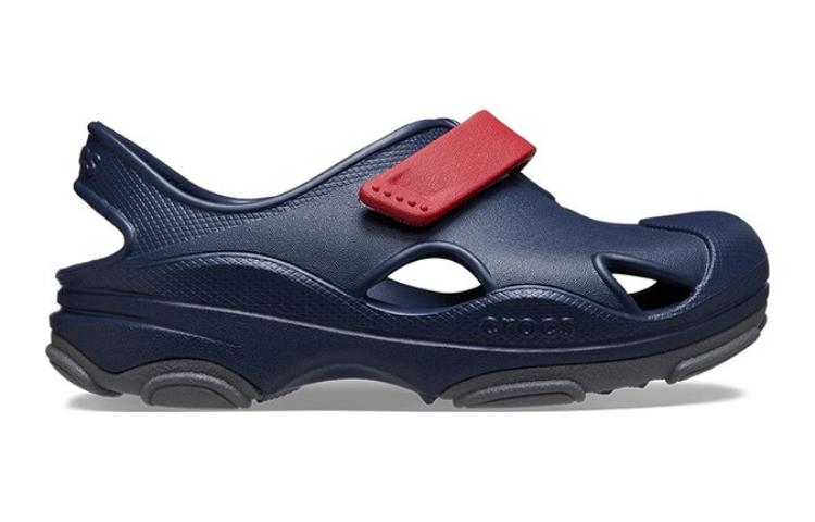 (TD) Crocs All Terrain Fisherman Clogs 'Navy Red' 208351-4CC