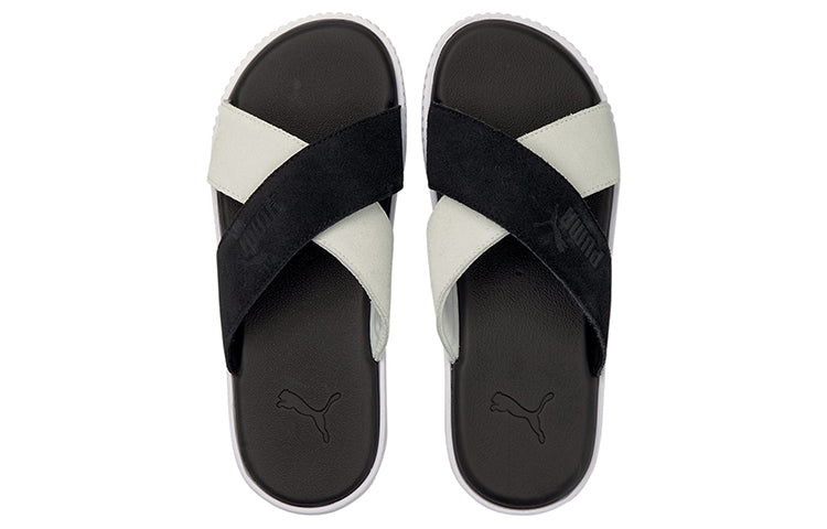 (WMNS) PUMA Platform Sandal 'Black White' 375105-03