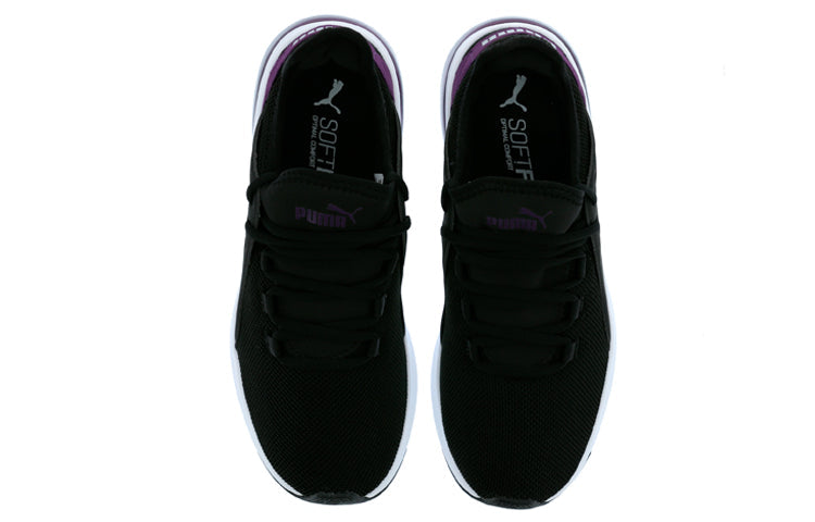 PUMA Electron Street SoftFoam Low Top Running Shoes Black/Purple 367309-09