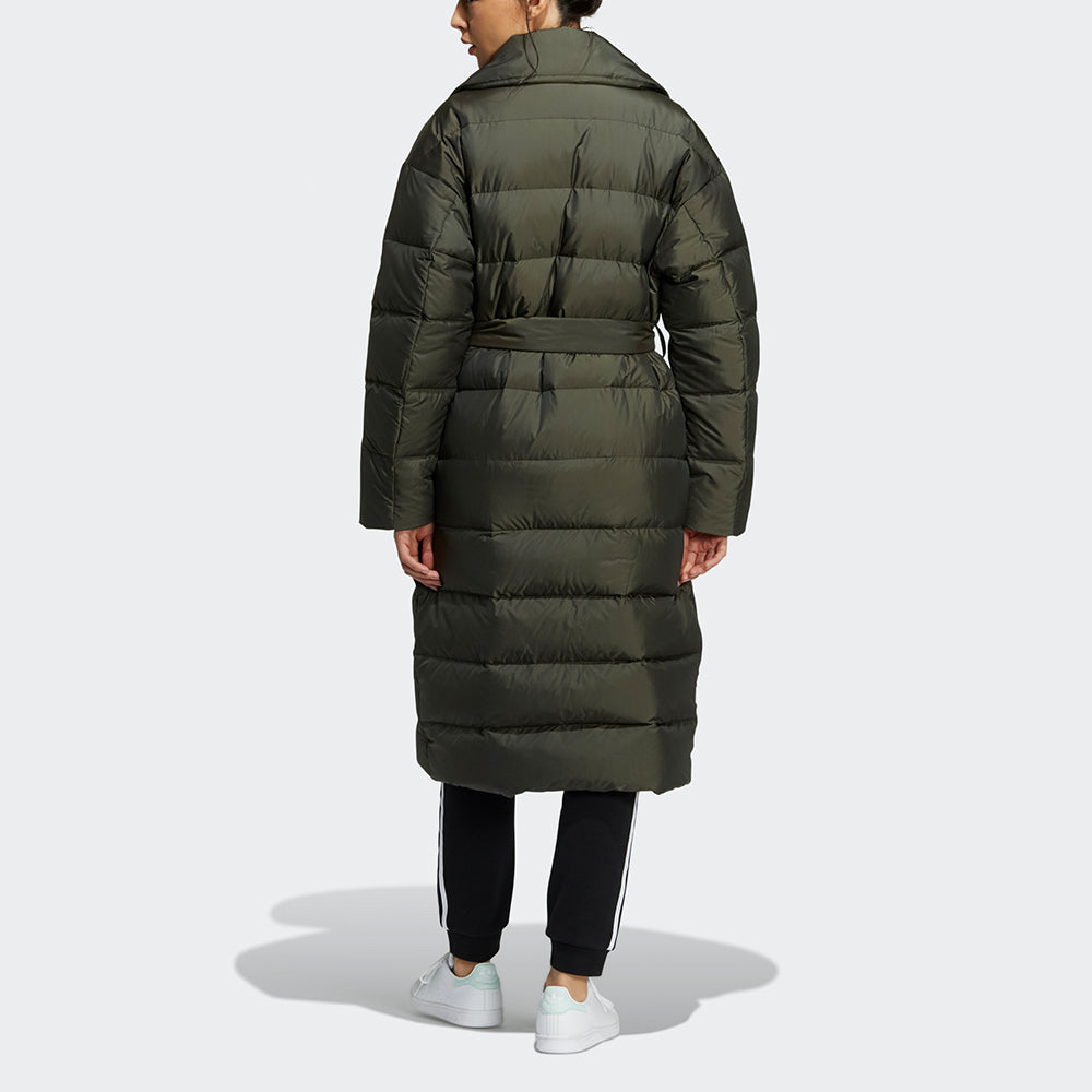 (WMNS) adidas Originals Long Down Jacket 'Olive Green' H64732