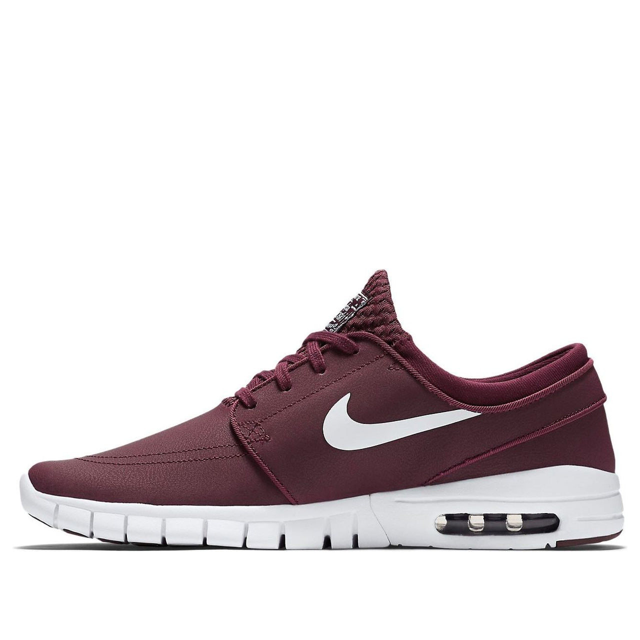 Nike SB Stefan Janoski Max Leather 'Wine Red White' 685299-611