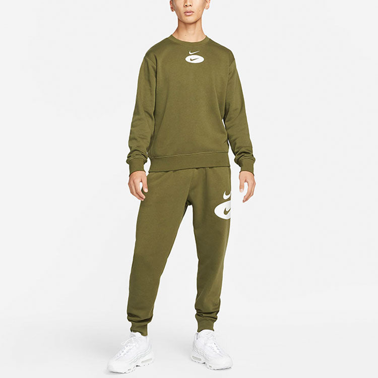 Nike League As Sportswear Sl Bb Crew 'Olive Green' DM5461-326