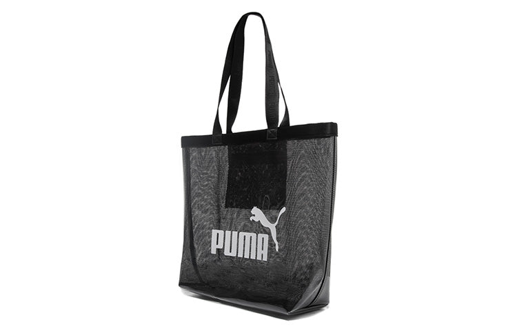 (WMNS) PUMA Core Transparent Shopper Bag 'Black White' 07887101