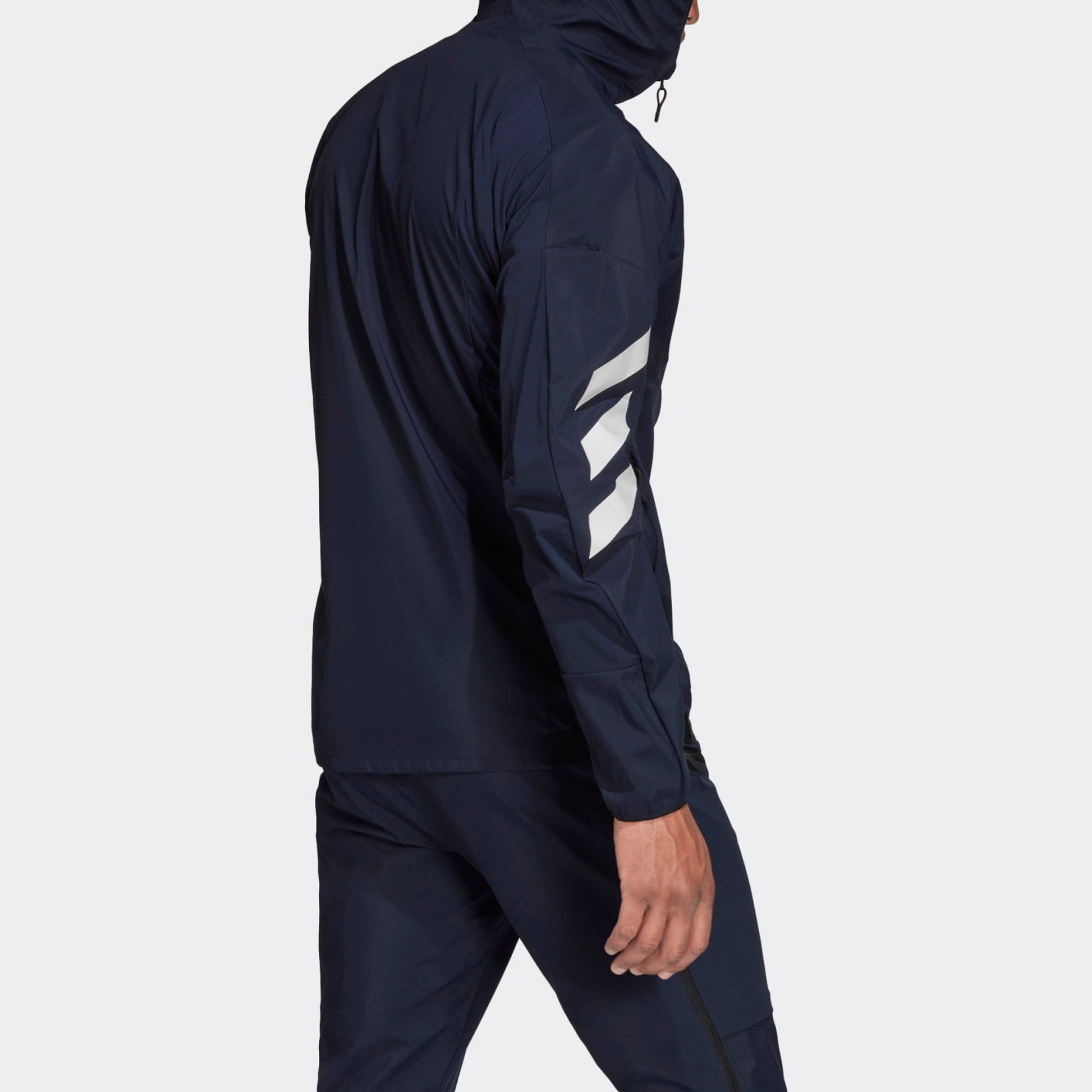 adidas Terrex Outdoor Sports Hooded Jacket Navy Blue GV4359